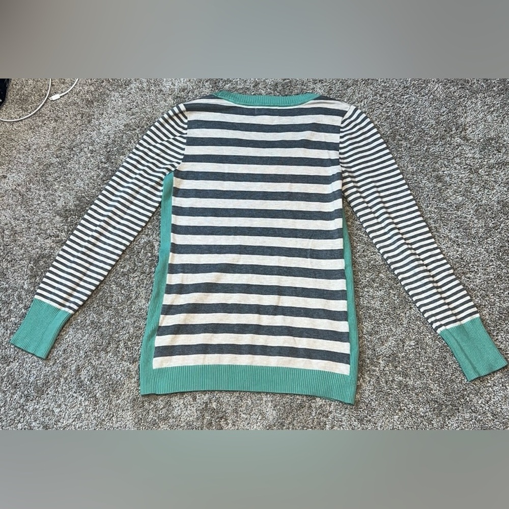 Olive & Oak Maryanne Striped Pullover Sweater Size Medium - Picture 4 of 6